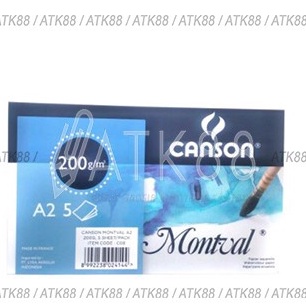 

KODE A83Y Canson Montval A2 2gsm 5 Lembar