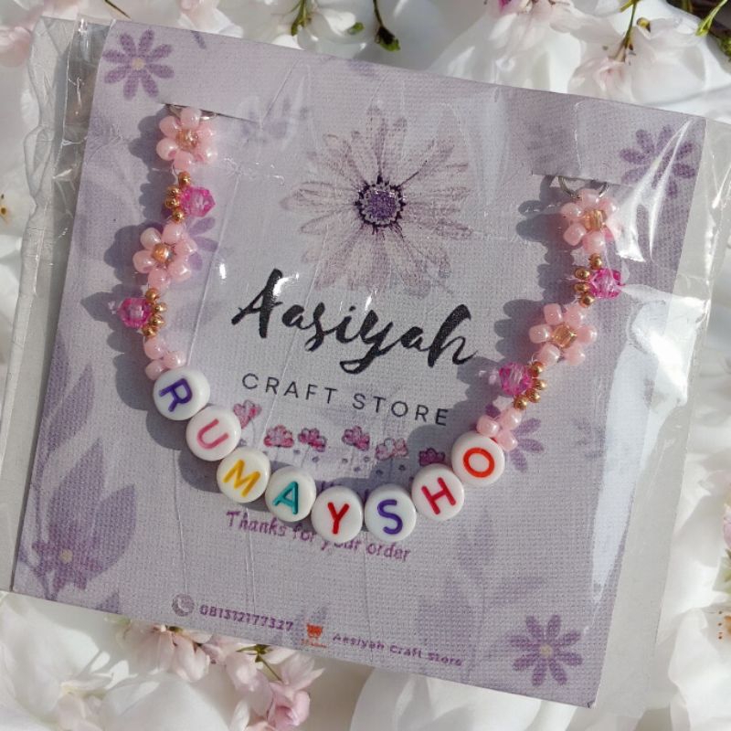 Beads Bracelet Custom Nama/Insial