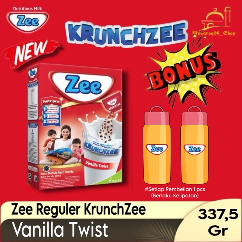 

Zee Box Reguler KrunchZee 337,5 gr Vanilla Twist