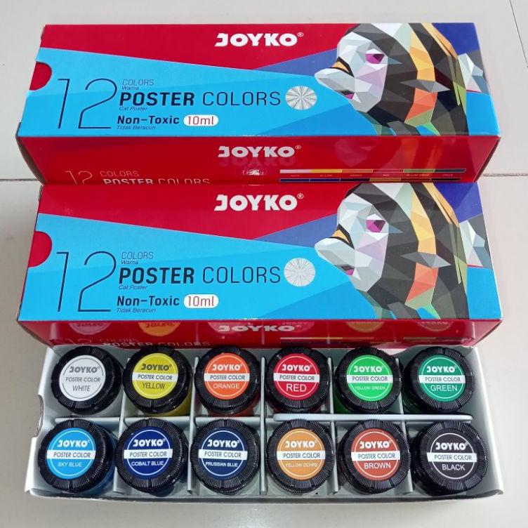 

KODE W72U Cat Poster Joyko 1ml 12 Warna Botol Set Original