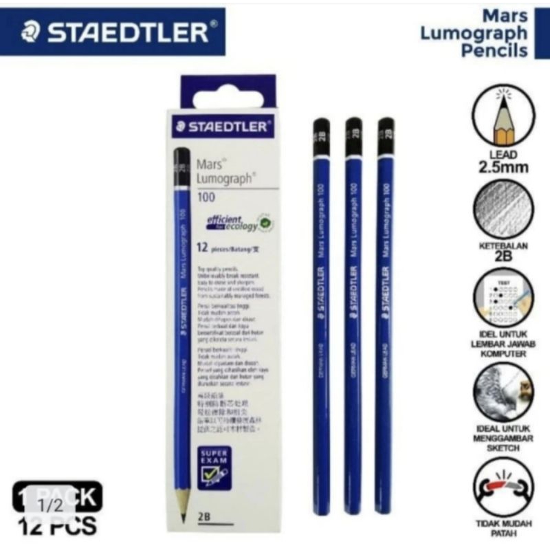 

Pensil Serut Staedtler 2b (3pcs)