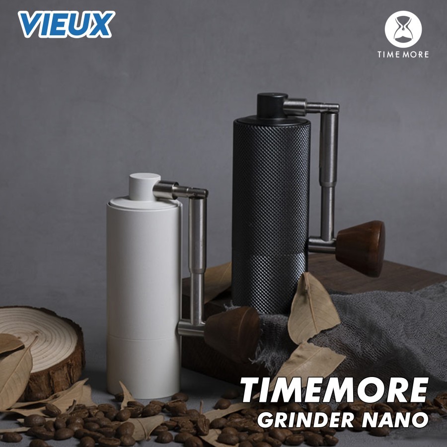 Timemore nano grinder black white manual / penggiling kopi portable