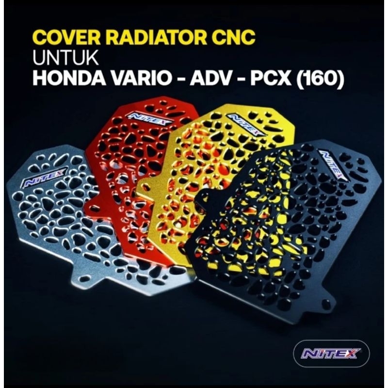 Cover Radiator Alumunium Cnc Nitex Pcx 160 Adv 160 Vario 160