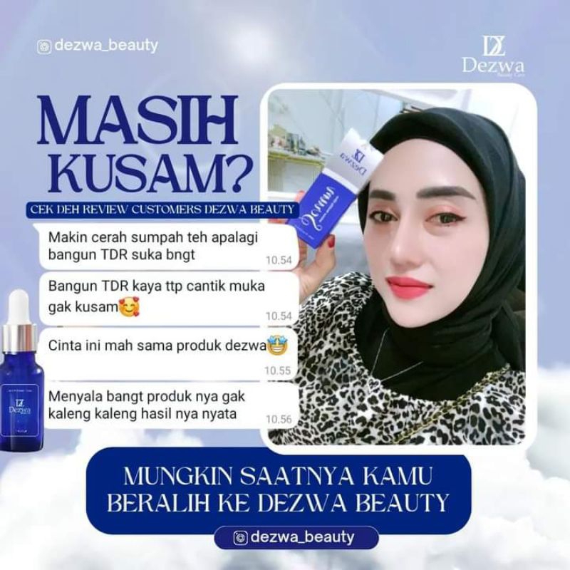 Serum Instan Glowing Dezwa Beauty Untuk Mencerahkan Dan Mengglowingkan kulit wajah