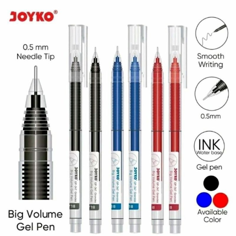 

Pulpen Gel Joyko GP-347 Grandez 0,5mm (isi 12 pcs)