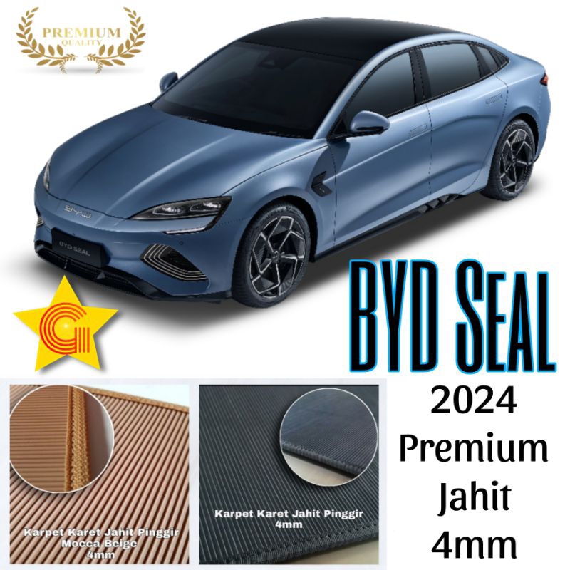 Karpet Karet BYD Seal EV 2024 Premium Jahit Fullset u/ Tipe 5D Kecil