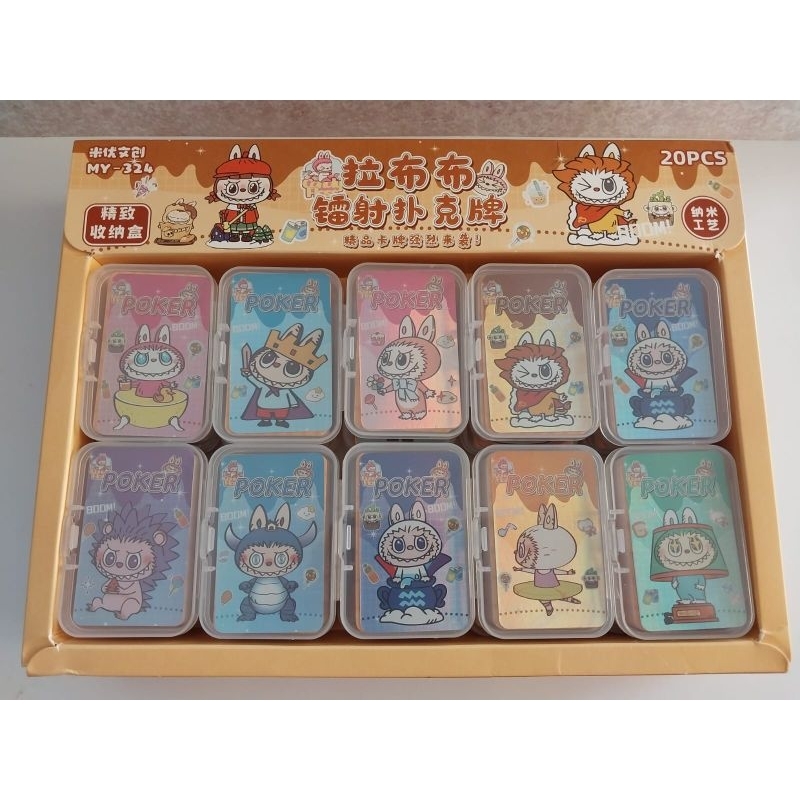 Kartu Poker Labubu/Mini Poker Labubu/Poker anak Labubu