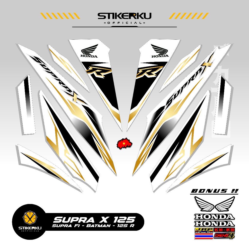 STRIPING SUPRA X 125 MOTIF X49 STIKER SUPRA BATMAN 125 2008 2013 STICKER WAVE 125 STIKERKU DECAL
