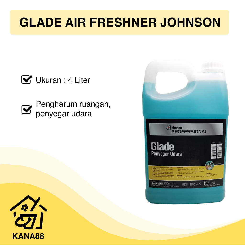 Glade 4L SC Johnson Ocean Escape Pengharum Ruangan Cair Premium Air Freshner