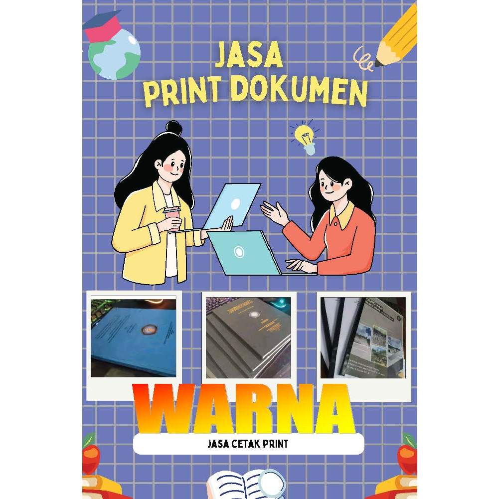 

jasa cetak print ukuran A5 A4 B5 F4 document berwarna 50%-100%