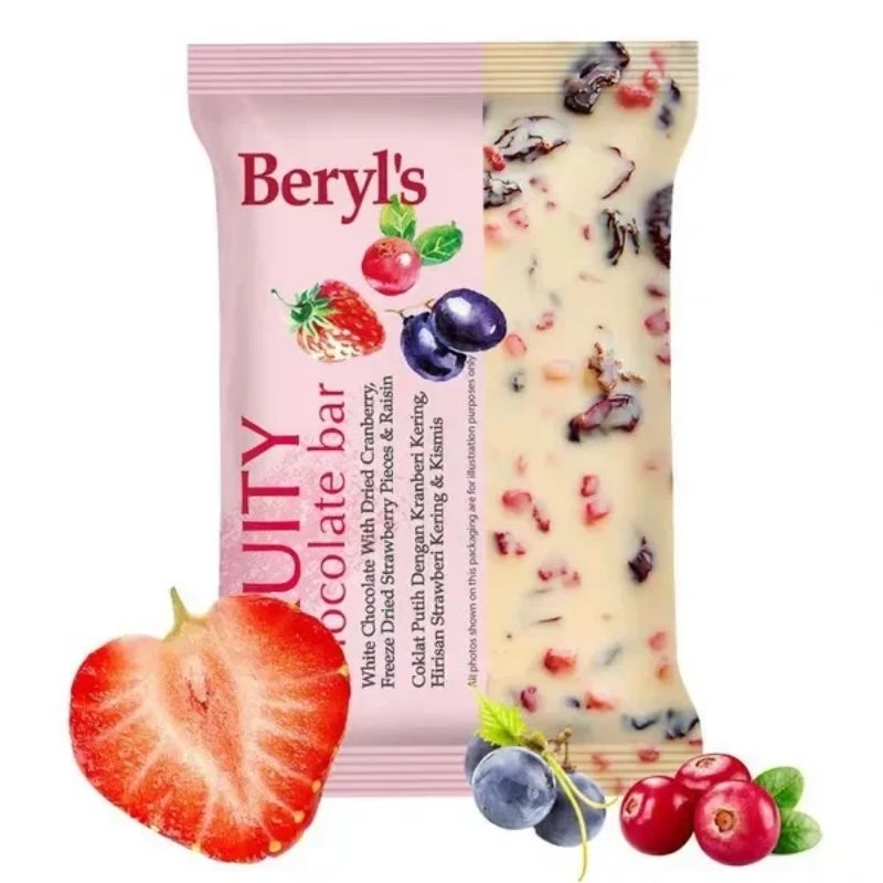 

Cokelat Beryl's Fruity Chocholate Bar READYSTOCK INSTAN SAMEDAY Beryl's Ori Malaysia