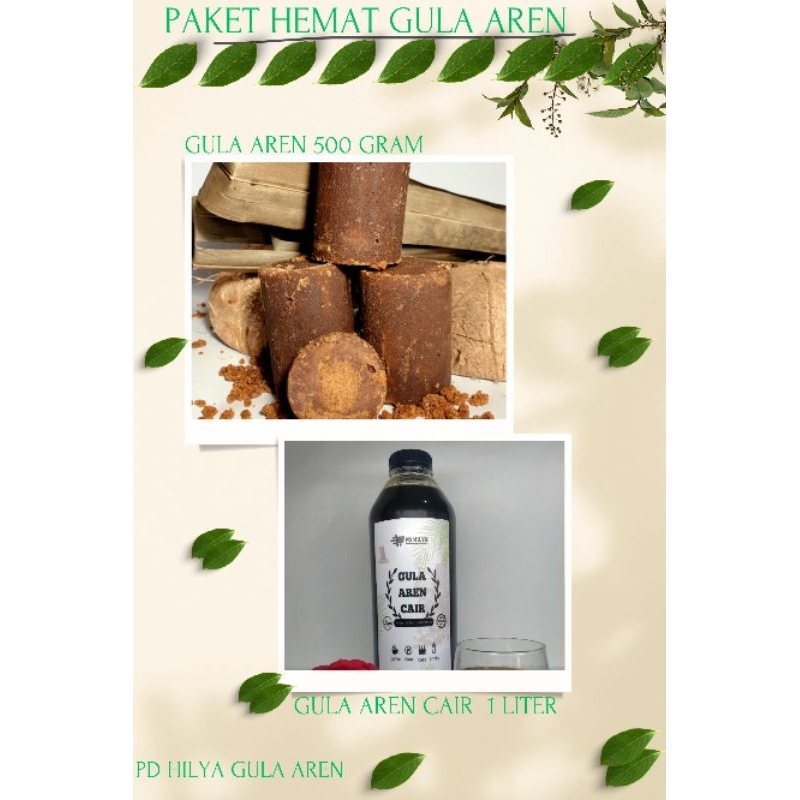 

PAKET HEMAT GULA AREN CAIR 1 LITER+GULA AREN 500 GRAM