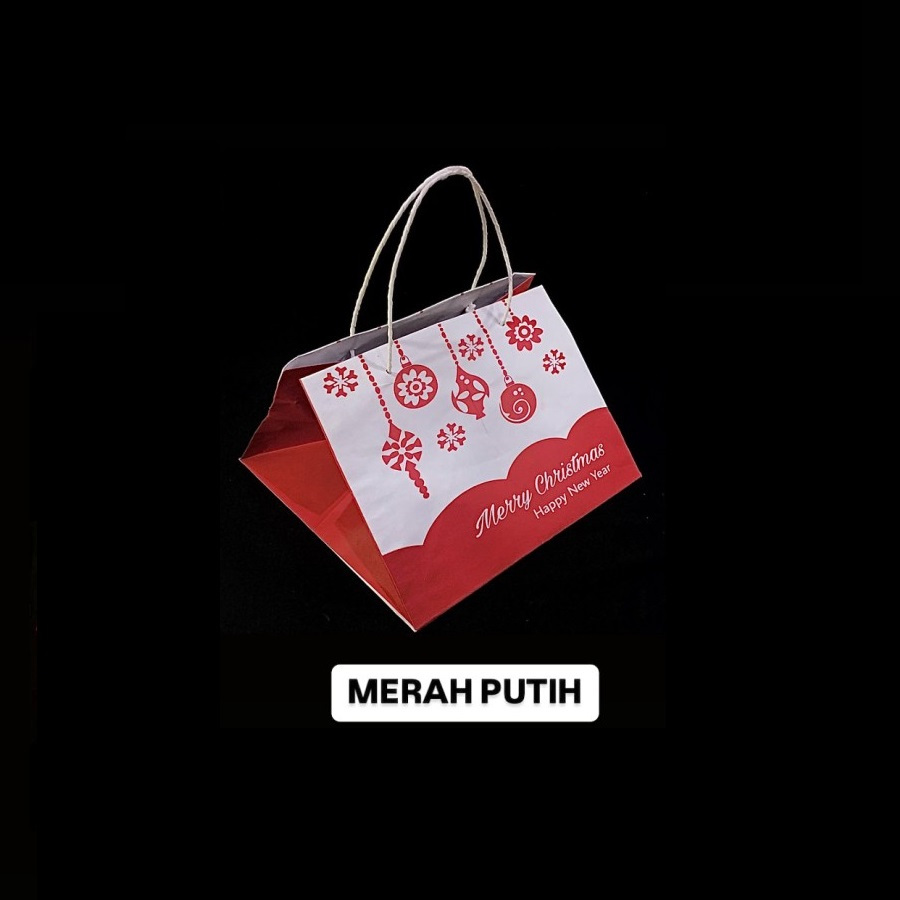 

(10 pcs) Goodiebag Hampers Natal Paperbag Christmas Tas Hadiah Natal 27x27x20cm