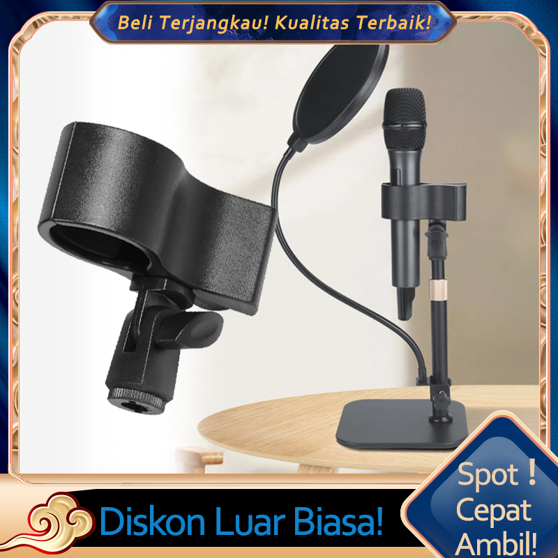 Holder Mic Wireless/Mic holder universal large size Mikrofon kondensor holder jepit