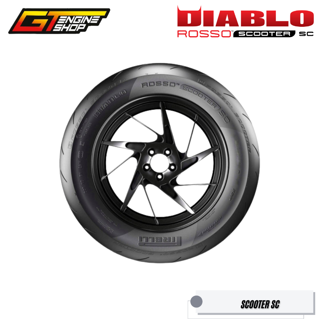 Ban Pirelli Diablo rosso Scooter SC 120/80-12 Soft Compound ban balap vespa matic pirelli