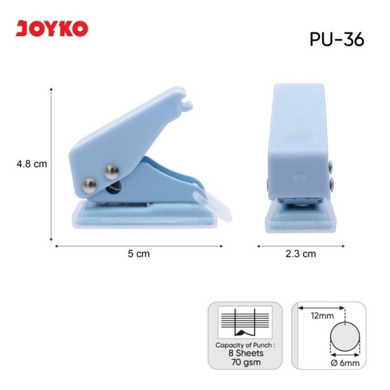 

Pembolong Kertas Satu Lubang One Hole Punch Joyko PU-36