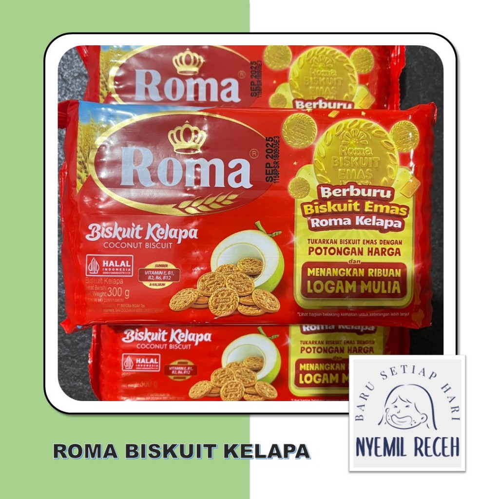 

Roma Kelapa 300gr - Biskuit Legendaris Keluarga Indonesia