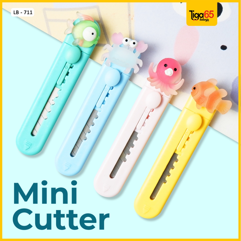 

Yds 365 Cutter Mini / Bentuk Sea Word / Pisau Kecil Portable Motif Mermaid / Cutter Mini Lb 711/713