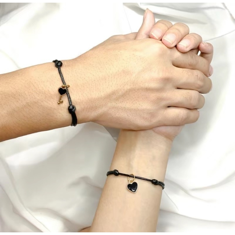GELANG KALUNG COUPLE PASANGAN SAHABAT GEMBOK KUNCI LOVE MAGNET | AKSESORIS