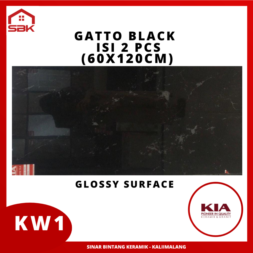 Granit Lantai 60x120 Gatto Black