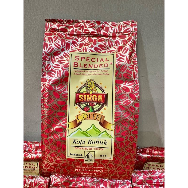 

Kopi Singa Special Blended Robusta dan Arabika 180g