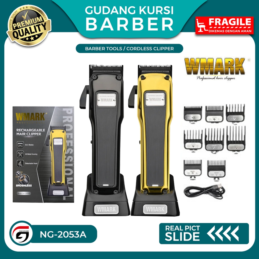 Wmark NG 2053A Cordless Clipper Alat Cukur Barbershop dan Salon 7200 RPM