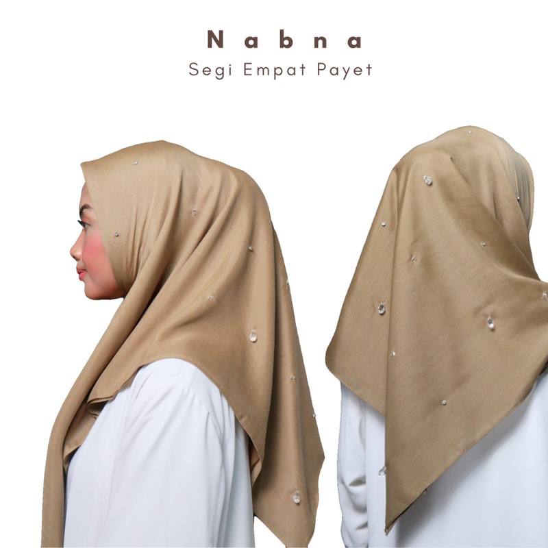 Hijab Segi Empat Voal Payet || NABNA SERIES || Segiempat Mutiara