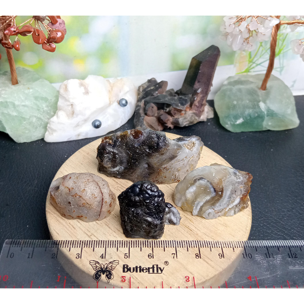 Natural Geode Agate Madagascar Paket (4)