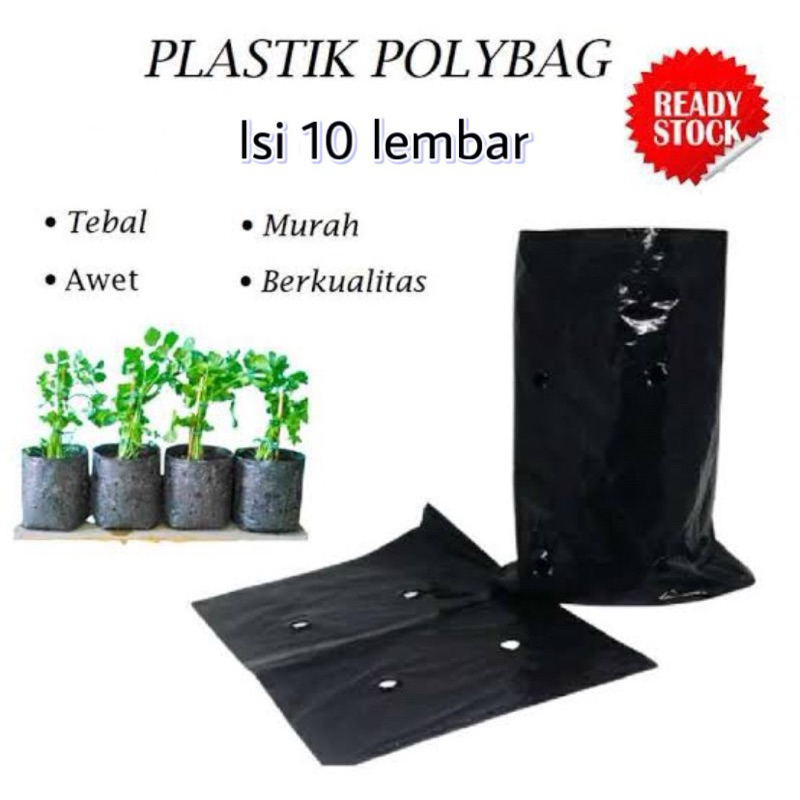 

Paket Pollybag Plastik Hitam isi 10 lembar