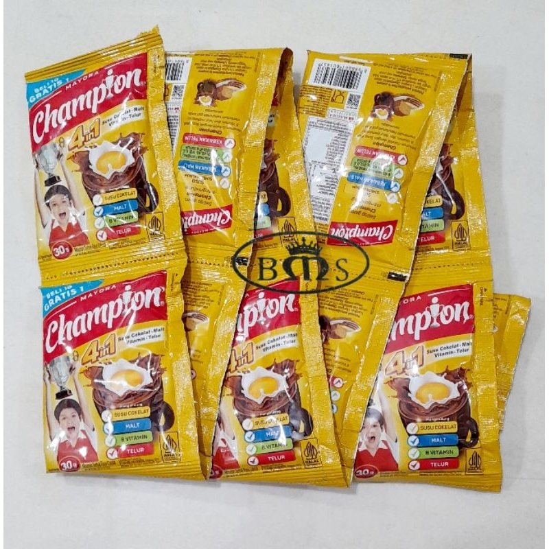 

CHAMPION 4in1 Susu Cokelat Rentengan @30gr x 11