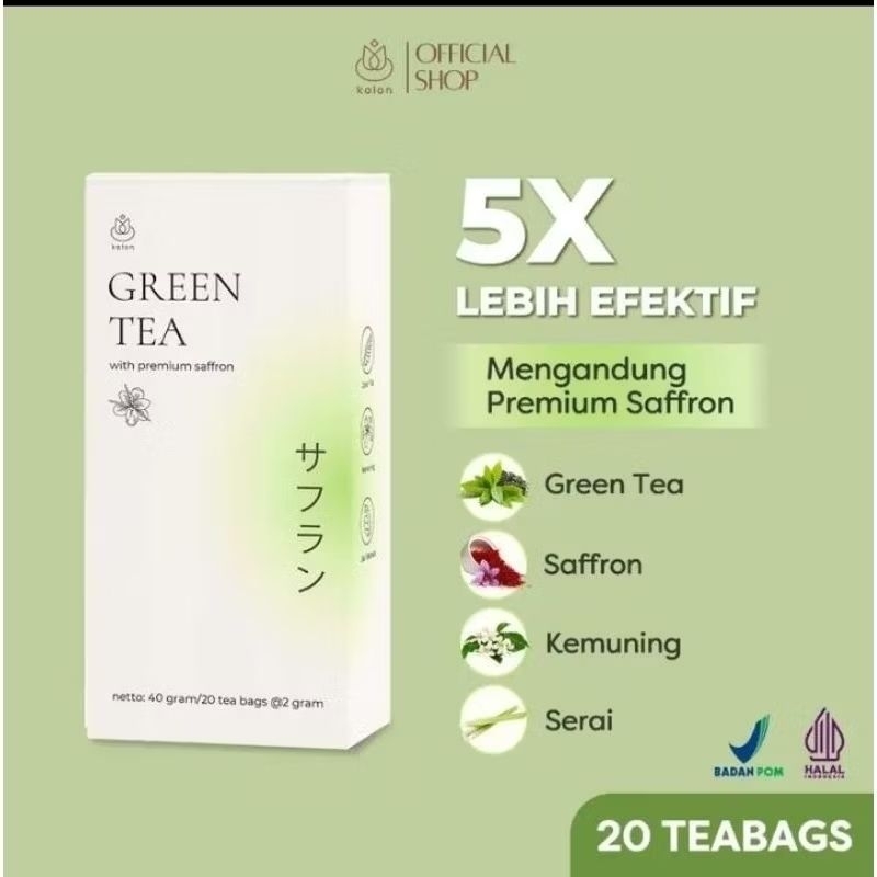 

Kalon Teh Hijau Premium Saffron Greentea | Original
