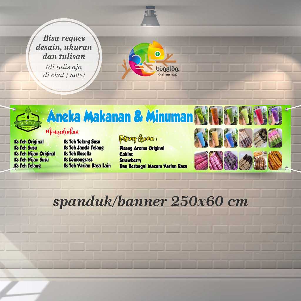 Cetak Spanduk Banner Aneka Makanan Dan Minuman