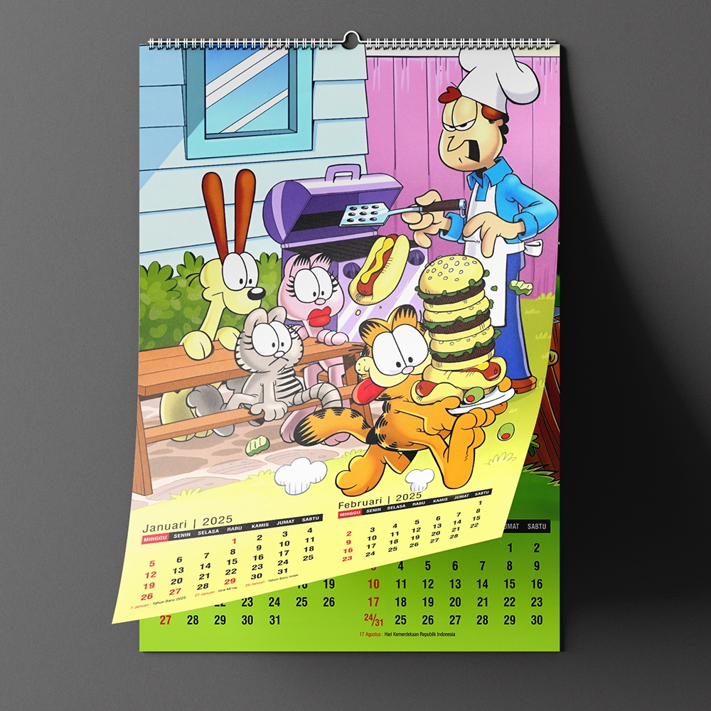 

Kalender Dinding Garfield 2025 (preorder)