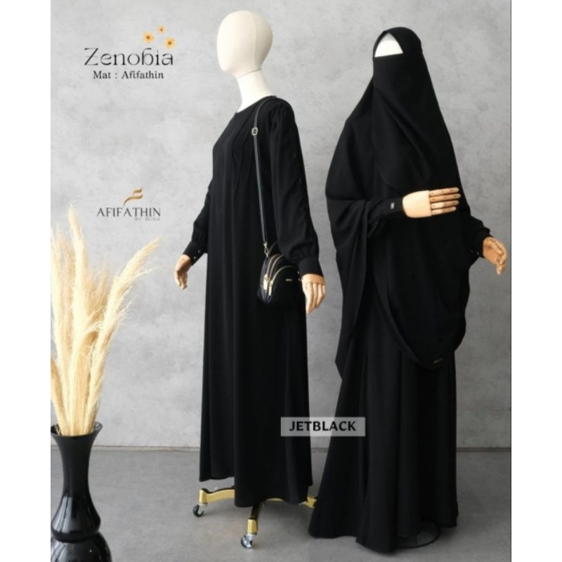 Gamis Only ZENOBIA JetBlack sz M by Afifathin