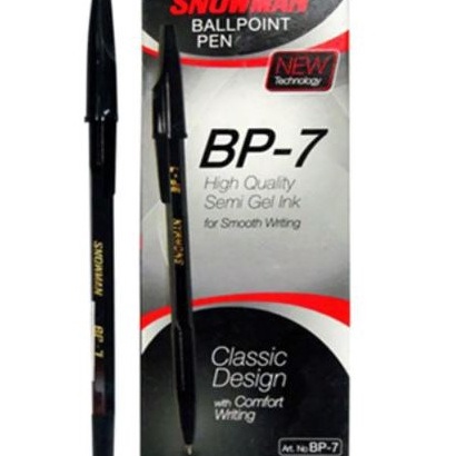 

KF7 PULPEN BALLPOINT PEN SNOWMAN 7mm BP 7 12 pcs