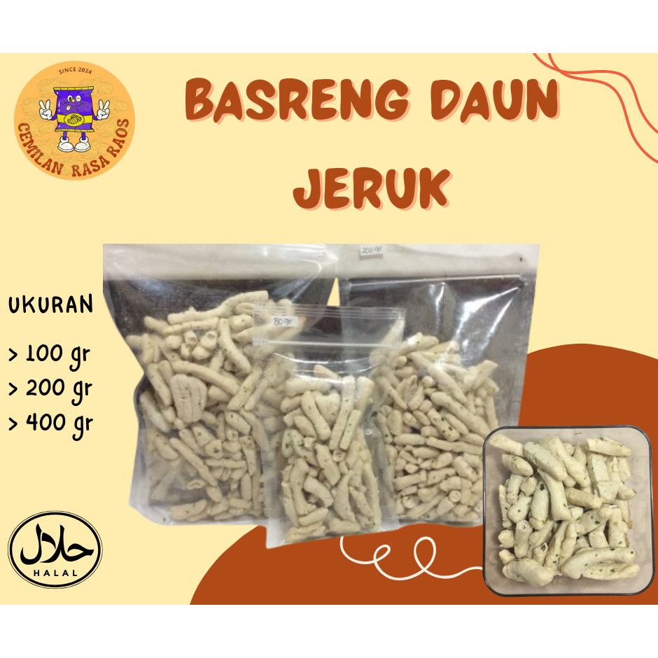 

Basreng Daun Jeruk Original / Stik Basreng Daun Jeruk