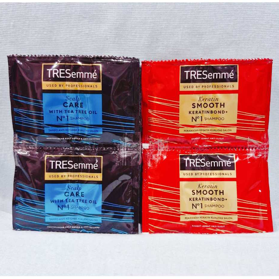 Tresemme Shampoo Scalp Care / Keratin Smooth (1 Renteng isi 12 Sachet)