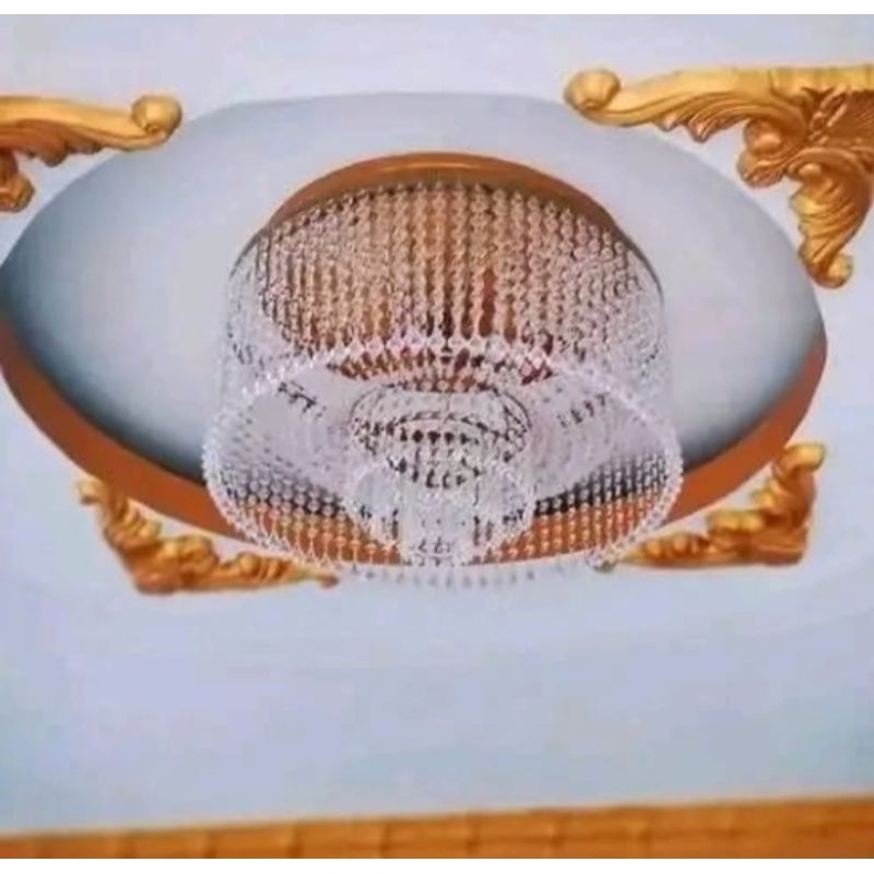 lampu kristal jumbo diameter 200cm(2meter) lampu gantung