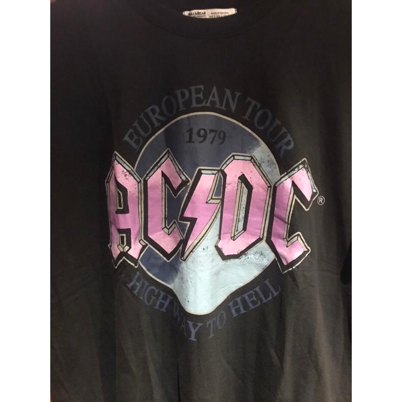 T-Shirt / Tees PULL&BEAR ACDC Band Black Colour (NEW)