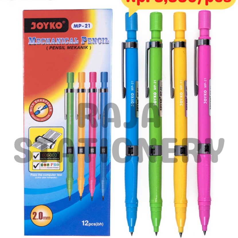 

Hematku JOYKO MECHANICAL PENCIL 2MM PENSIL MEKANIK 2 JOYKO MP21 12PCS