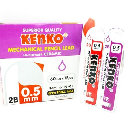 

Premium SOS Isi Pensil Mekanik KENKO PL5 5mm 2B12 tubePensil LeadPencil LeadRefill Lead