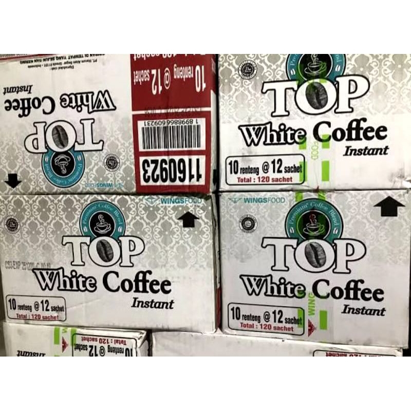 

Top White Coffee 1 Karton Isi 10 Renteng