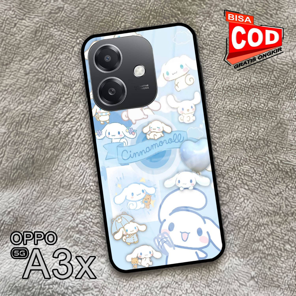 Softcase Glass Kaca | Case Kaca | Casing Kaca | OPPO A3X [S113]