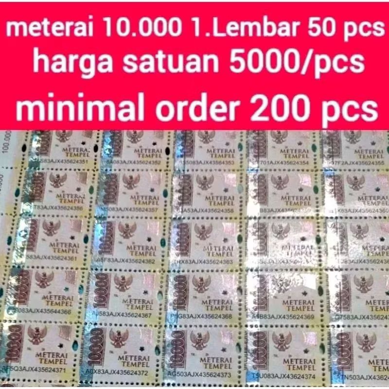 

meterai 10000 murah