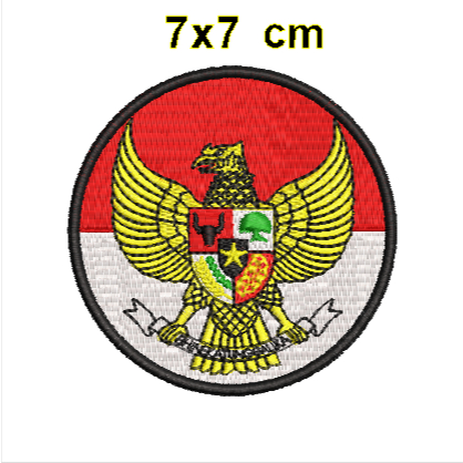 bordir logo garuda merah putih patch garuda