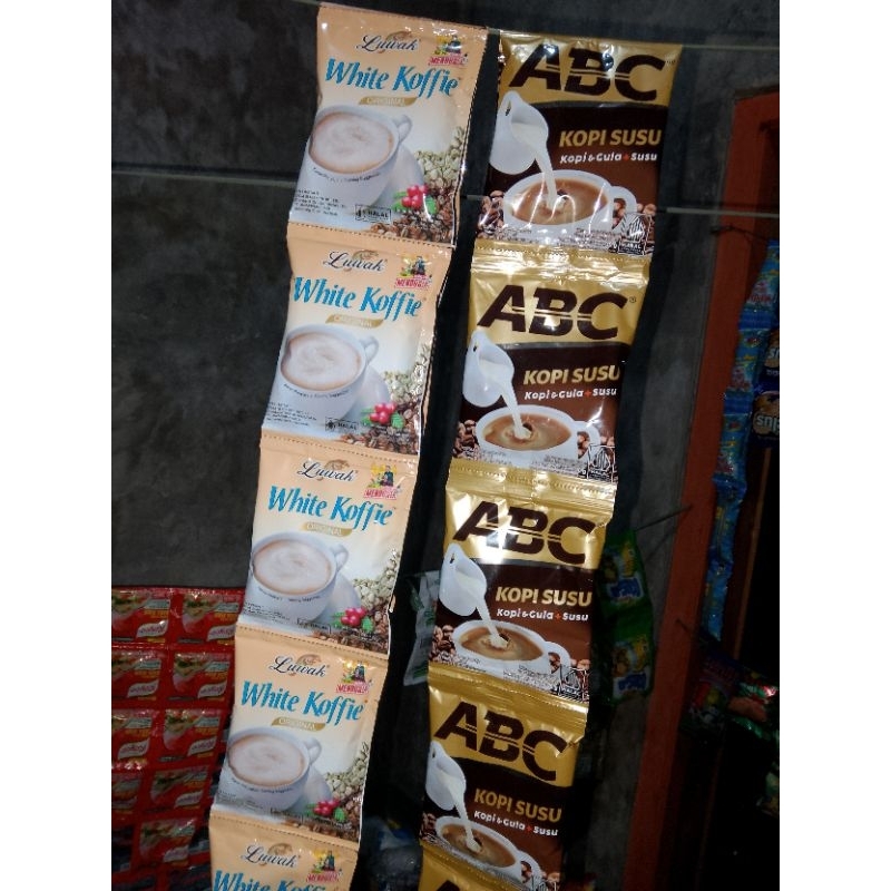 

Kopi Luwak White Coffee 1Renceng Dan Kopi ABC Susu 1Renceng