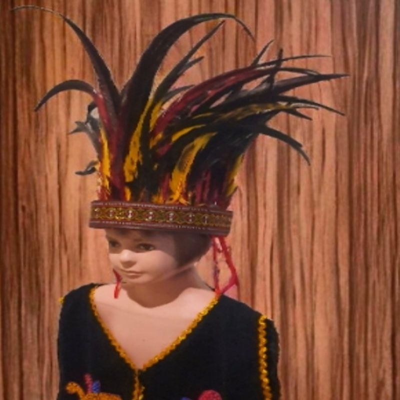 Mahkota dayak topi dayak