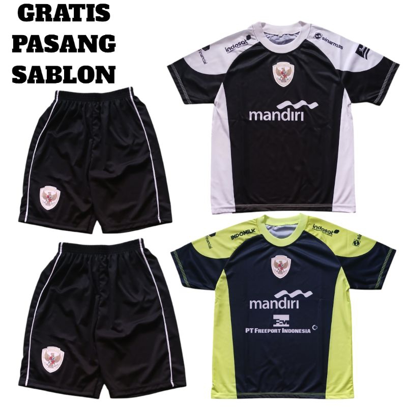 SETELAN JERSEY SEPAK BOLA ANAK-ANAK TIMNAS INDONESIA/SETELAN JERSEY TRAINING TIMNAS