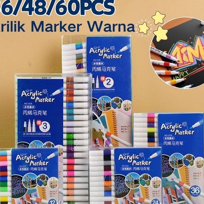 

Top Penawaran khususSpidol Acrylic Pen Akrilik Marker Warna Cepat Kering Tahan Air Menggambar Kreativitas Seni Edukasi Anak DIY Painting Spidol Pastel Pulpen