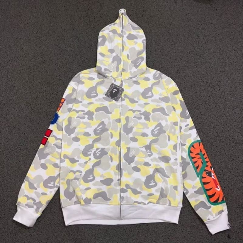 HOODIE ZIPPER BAPE CAMO MIRROR